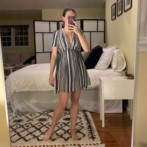 Zara trf Collection Stripped Mini Dress